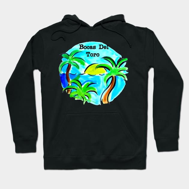 Bocas Del Toro Panama Beach Scene Hoodie by julyperson